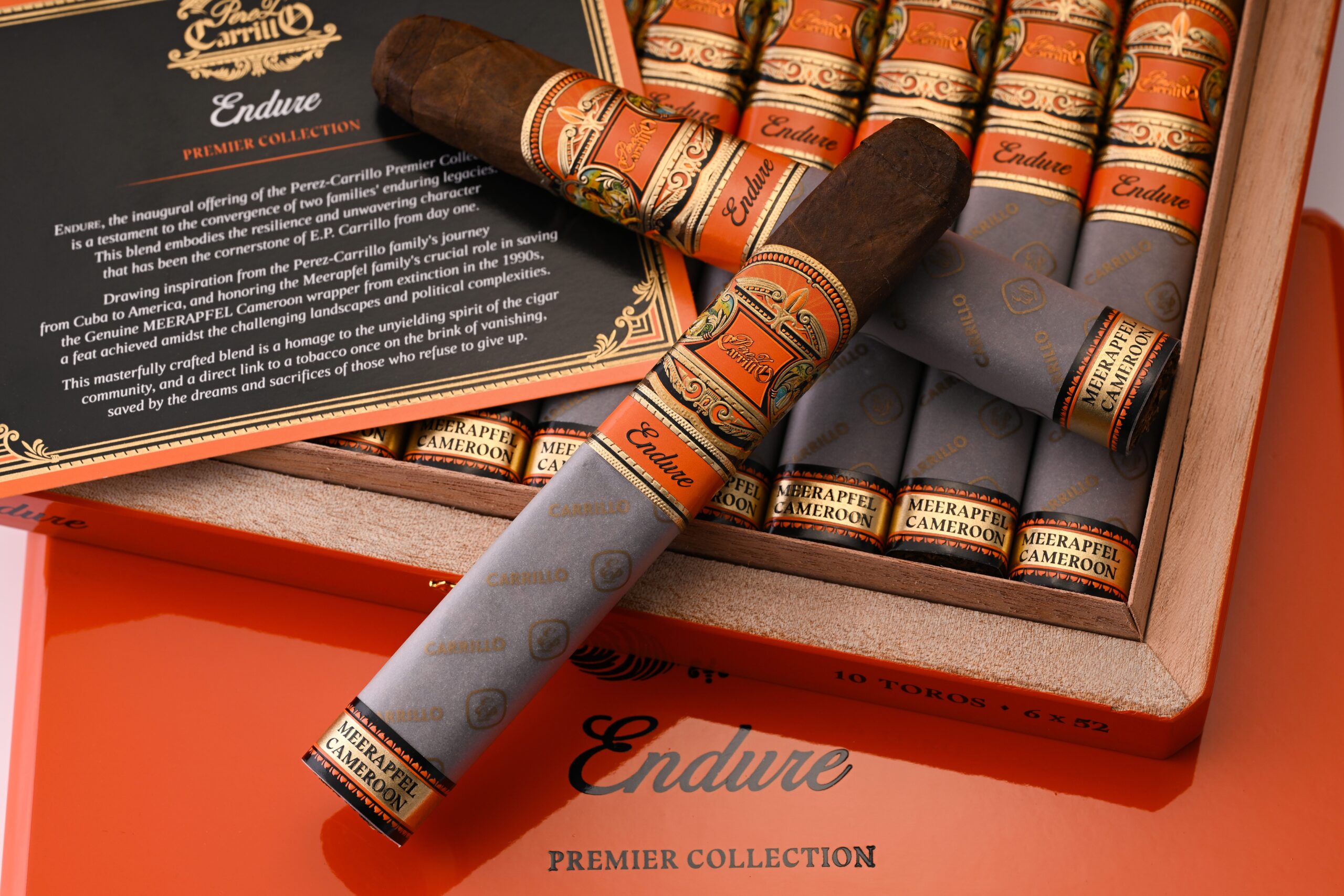 E.P. Carrillo Launches Endure, Wrapped With Meerapfel Cameroon Leaf